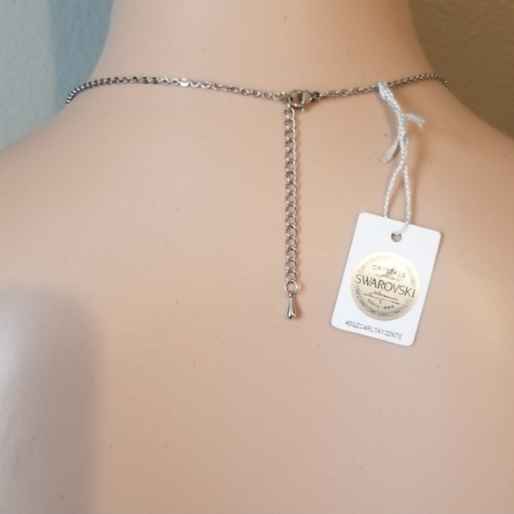 Swarovski Crystal Infinity Pendant Necklace - Picture 4 of 6